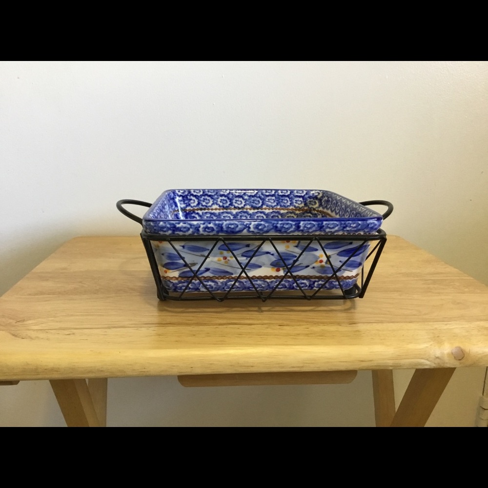 SOLD Temptations Casserole Dish w/ Trivet.